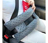 D. Cozy Hysterectomy Pillow Post Surgery Hysterectomy Recovery Must Haves Gifts Seatbelt Pillows with Pocket for Hot Cold Pack, After Surgery Abdominal Tummy Tuck Car Pillow Minky Dot Dark Gray