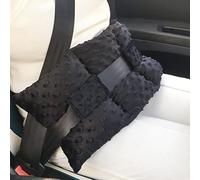 D. Cozy Seat Belt Pillow for Peritoneal Dialysis Port Protector Cushion Ostomy Stoma PD Catheter Gtube Peg Feeding Tube Picc Line Post Surgery Pillow Abdominal Surgery Recovery Minky Dot Black
