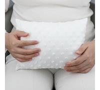 D. Cozy Tiny Hysterectomy Pillow Small Hysterectomy Recovery Must Haves Products Gifts Soft Post Surgery Pillows with Ice Pack Pocket for Abdominal Surgery Cushion Cough Pillow, Minky Dot White