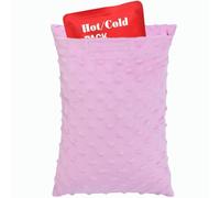 D. Cozy Tiny Hysterectomy Pillow Small Hysterectomy Recovery Must Haves Products Gifts Soft Post Surgery Pillows with Ice Pack Pocket for Abdominal Surgery Cushion Cough Pillow, Minky Dot Lavender
