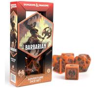 D&D Adventure Dice (Barbarian Class: Orange)