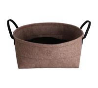 D&D Cat Basket Monique Felt Brown 40X40X20 Cm With Cushion And Handles Sturdy