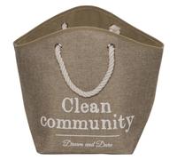 D&D Cat Basket Pet Cave Laundry Bag Brown, With Cushion, 27X24X38 Cm