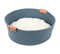 D&D Cat Basket Tres Blue 57X57Cm Reversible Cushion For Large Cats Cotton