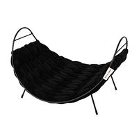 D&D Home, Baily Cat Bed L - 50 x 45 x 25 cm, Black, Elegant Bed, Durable Metal Frame, Braided Cotton Yarns, Polyfibre Filled Dutch Design, Minimalist Design