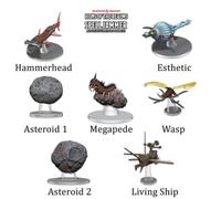WizKids D&D Icons of The Realms: Ship Scale - Asteroid Encounters - 7 Piece Mini-Figure Set, Dungeons & Dragons