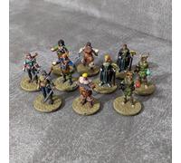 D&D Minis Starter Set 2 32mm Role Playing Game Party 10 Mini Figures DnD Miniatures Beginners Set Male and Female Variants 5 Popular Character Classes