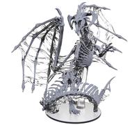 WizKids Nolzur's Marvelous Miniatures Black Dracolich Miniature – Unpainted Boxed D&D Figure