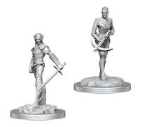 WizKids Dungeons and Dragons Nolzur's Marvelous Unpainted Minis Drow Fighters WZK 90525