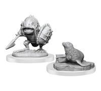 WizKids D&D Nolzur's Marvelous Unpainted Miniatures – Locathah & Seal – Wave 20