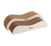 D&D Scratching Wave I Love Happy Cats "Archie" 75X18.5 Cm Brown/Beige 2 Pieces