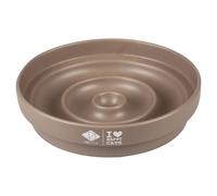 D&D Slow Feeder Bowl Sue Drops Cats Ceramic 20X20X4.5Cm Brown 750Ml