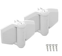 D&D Technologies TCA3L2S3WTS TruClose Regular Duty Gate Hinges, for Self Closing Wood and Vinyl Gates up to 66 Pounds, White, 2 Count