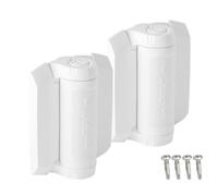 D&D Technologies TCHD1AS3WTS TruClose Heavy Duty Self Closing Gate Hinges, for Metal Gates up to 154 Pounds, No Alignment Legs, for Square Gate Frame and Post, White, 2 Count