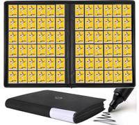 D DACCKIT 3600 Pockets Card Binder，Premium Large 36-Pocke Ringless Trading Card Album - Side Loading UltraSonic-363600 Tech Zip Binder for TCG（Classic Black）