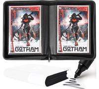 D DACCKIT Comic Binder, Comic Book Album with Sleeves Fits Regular Comics and Comic Bagged and Boarded, Comic Storage Binder Holds 24 Comic Books（Model A，Classic White）