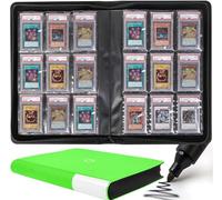 D DACCKIT Slab Binder for Graded Cards，Fits 90 Cards - Premium 9 Pocket Graded Card Binder Compatible with PSA CGC BGS SGC and More（Model G9P90，Brilliant Green）