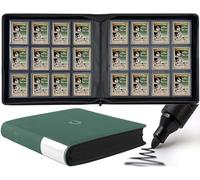 D DACCKIT Top Loader Binder 12 Pocket - Fits 480 Cards，12 Pocket Top Loader Binders for Cards with Sleeves Compatible with 3" X 4" Rigid Card Holders for Trading Cards or Sports Cards - Blackish Green