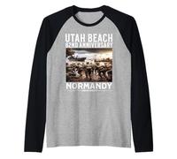 D-Day 2026 82nd Anniversary Normandy D-Day Utah Beach 1944 Raglan Baseball Tee