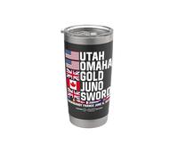 D-Day 6 June 1944 Beaches Remember and Honor Stainless Steel Insulated Tumbler