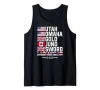 D-Day 6 June 1944 Beaches Remember and Honor Tank Top