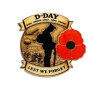 D-Day 80th Commemorative Badge | D Day 80th Pin Badge | 1944-2024 D Day 80th Battle Of Enamel Lapel Pin Badge,Remembrance Memorial Day Badges Pins