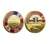 D-Day 80th Decorations, World War II Coin, Memorial Decorations for D-Day 80th, D-Day 80th of , of World War II, exc