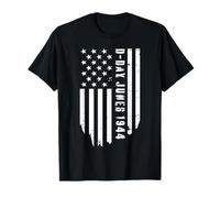 D-Day 81st Anniversary 1944-2025 American Flag USA Men D day T-Shirt