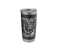 D-Day 81st Anniversary 2025 Normandy D-Day Omaha Beach 1944 Stainless Steel Insulated Tumbler