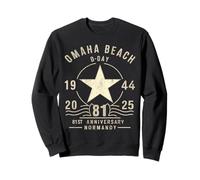 D-Day 81st Anniversary 2025 Normandy D-Day Omaha Beach 1944 Sweatshirt