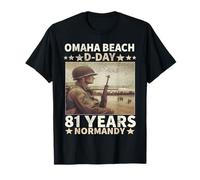 D-Day 81st Anniversary 2025 Normandy D-Day Omaha Beach 1944 T-Shirt