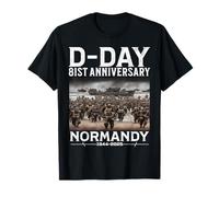 D-Day 81st Anniversary 2025 Normandy D-Day Omaha Beach 1944 T-Shirt