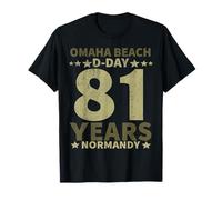 D-Day 81st Anniversary 2025 Normandy D-Day Omaha Beach 1944 T-Shirt