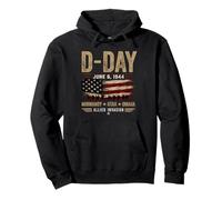 D-Day 82nd Anniversary WWII Normandy Invasion Vintage War Pullover Hoodie
