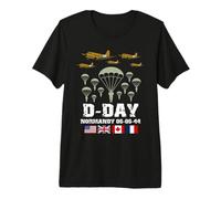 D-Day 82st Anniversary 1944 Paratroopers Veteran Remembrance Premium T-Shirt
