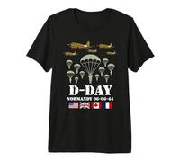 D-Day 82st Anniversary 1944 Paratroopers Veteran Tribute Men Premium T-Shirt