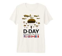D-Day 82st Anniversary 1944 Paratroopers Veteran Tribute Men Premium T-Shirt