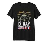D-Day 82st Anniversary 1944 Paratroopers Veteran Tribute Men Premium T-Shirt