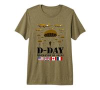 D-Day 82st Anniversary 1944 Paratroopers Veterans Memorial Premium T-Shirt