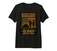 D-Day 82st Anniversary Normandy 1944 Landing Veteran Tribute Premium T-Shirt