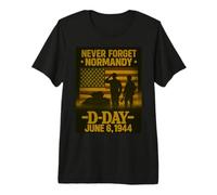 D-Day 82st Anniversary Normandy 1944 Landing Veteran Tribute Premium T-Shirt