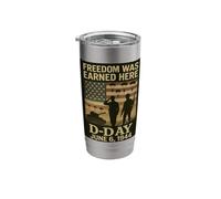 D-Day 82st Anniversary Normandy 1944 Landing Veteran Tribute Stainless Steel Insulated Tumbler
