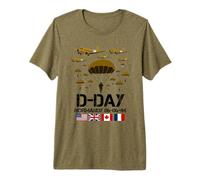 D-Day 82st Anniversary Normandy Paratroopers Veteran Tribute Premium T-Shirt