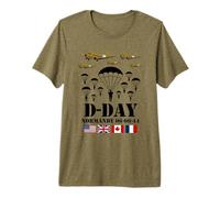 D-Day 82st Anniversary Normandy Paratroopers Veteran Tribute Premium T-Shirt
