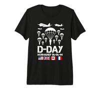 D-Day 82st Anniversary Normandy Paratroopers Veteran Tribute Premium T-Shirt