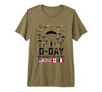 D-Day 82st Anniversary Normandy Paratroopers Veteran Tribute Premium T-Shirt