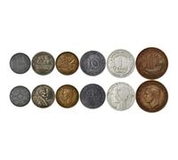 D-Day Coin Collection - Battle of Normandy - 6 Coins - Third Reich, Great Britain, USA, Canada, Free France, Netherlands