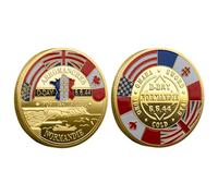 D Day Coin | D Day 80th Anniversary Coin | Nor-mandy World War 2 Anniversary Commemorative Coin | Ww2 Coin For Celebrating The 80th Anniversary Of The Nor-mandy Landings