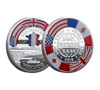 D Day Coin | D Day 80th Anniversary Coin | Nor-mandy World War 2 Anniversary Commemorative Coin | Ww2 Coin For Celebrating The 80th Anniversary Of The Nor-mandy Landings