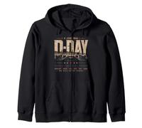 D-Day Courage Sacrifice Freedom Zip Hoodie